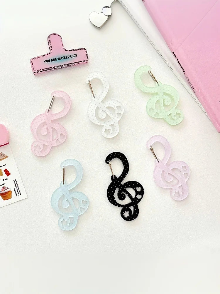 Polka Dot Musical Note Clip