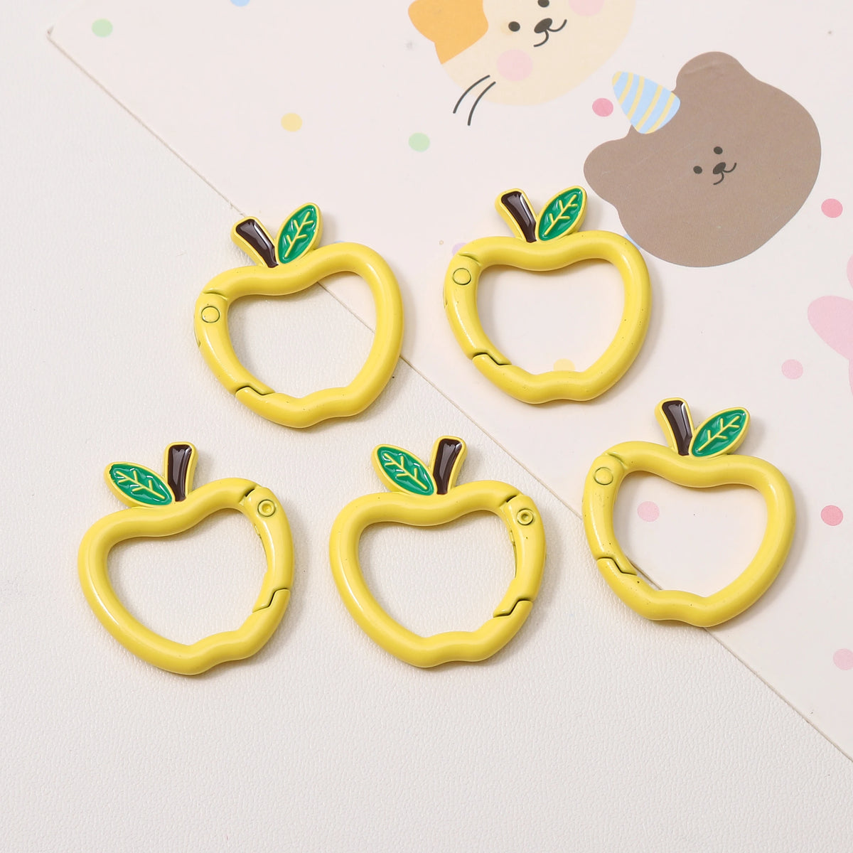 Mini Apple Shaped Carabiner Clip