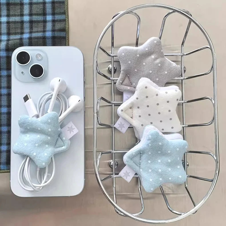 Polka Dot Star Cable Tidy