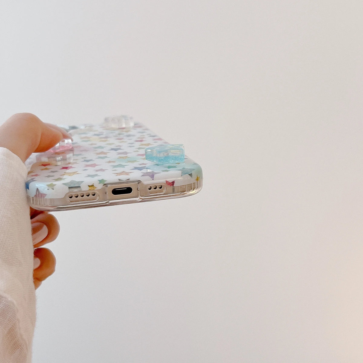 Pastel Doodle Stars iPhone Case