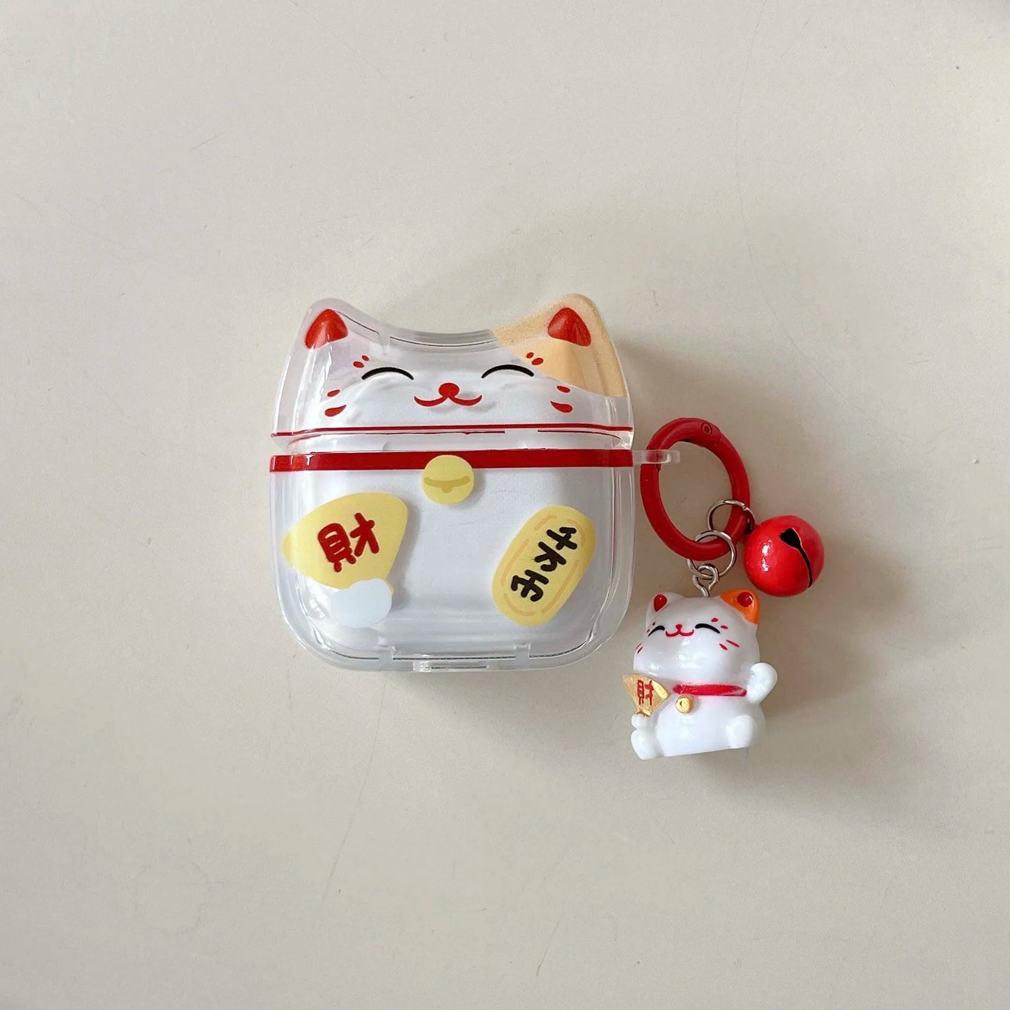Cute cat rich happy new year cartoon shockproof earphone case lucky cover for apple airpods 4 1 pro 2nd 2 3 capa - Ice Cream Cake