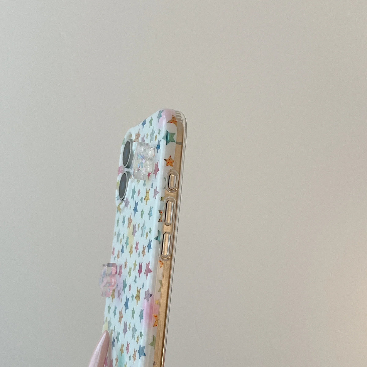 Pastel Doodle Stars iPhone Case