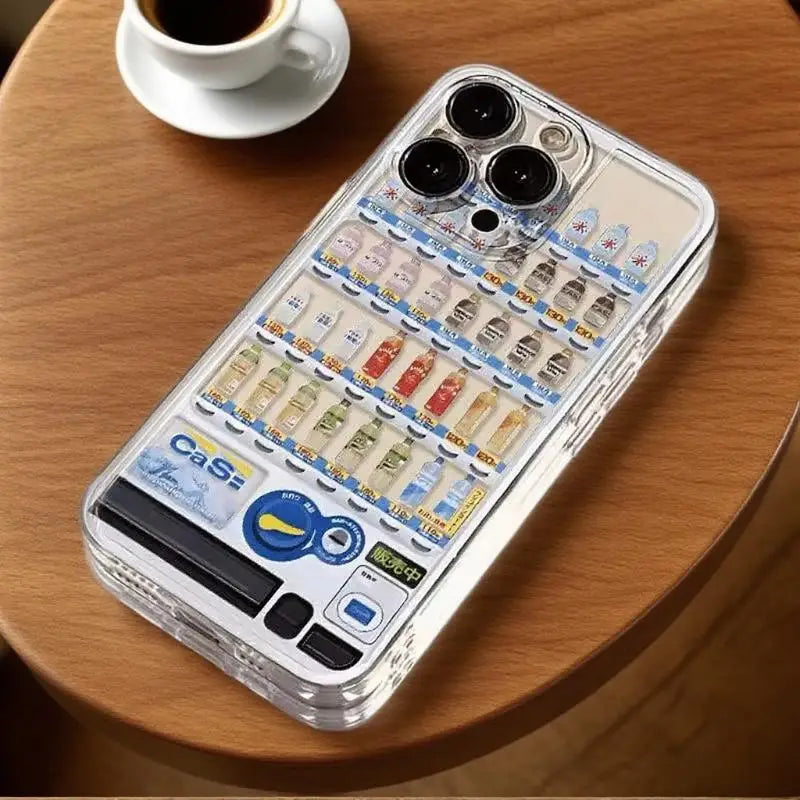 Vending Machine Case for iPhone 11Pro 16 15 14 13 Pro Max 12Mini XS XR 7 8 Plus SE Shockproof Cover Soft Casing - Ice Cream Cake