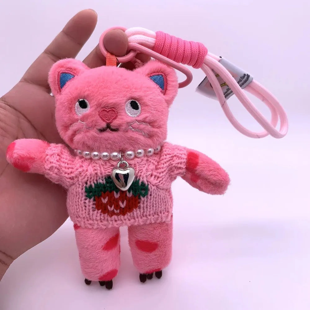 Fashion Cat Plush Keychain (14 Designs)