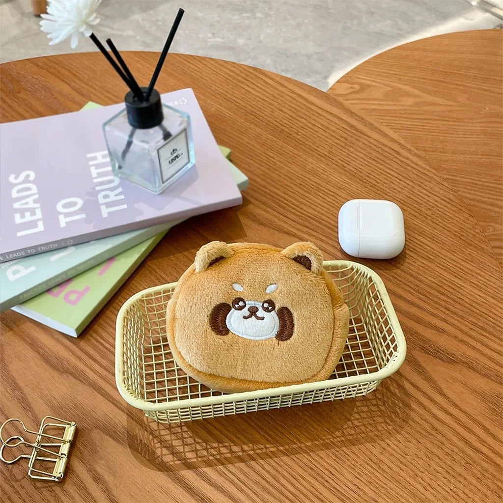 Mini Animal Plush Zipper Purse