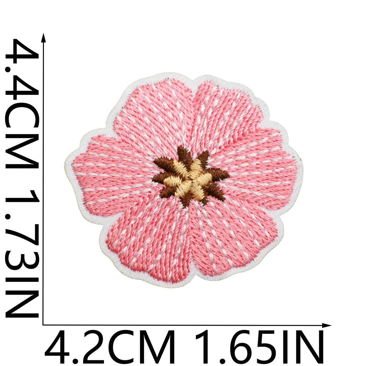 Embroidered Flower Garden Iron-On Patch