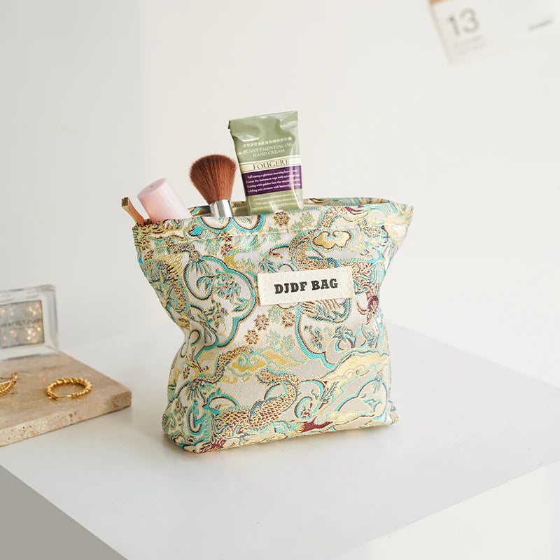 Retro Pattern Zipper pouch