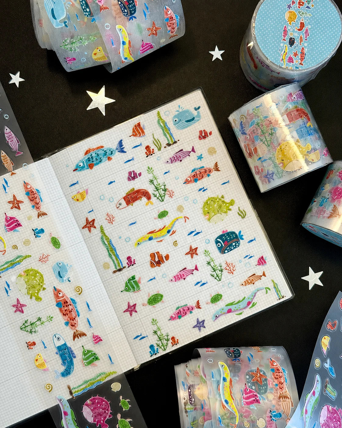 Underwater Fish Party Jumbo Sticker Sheet