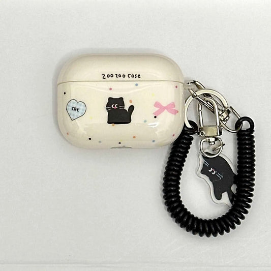 Black Cat AirPods Charger Case Cover