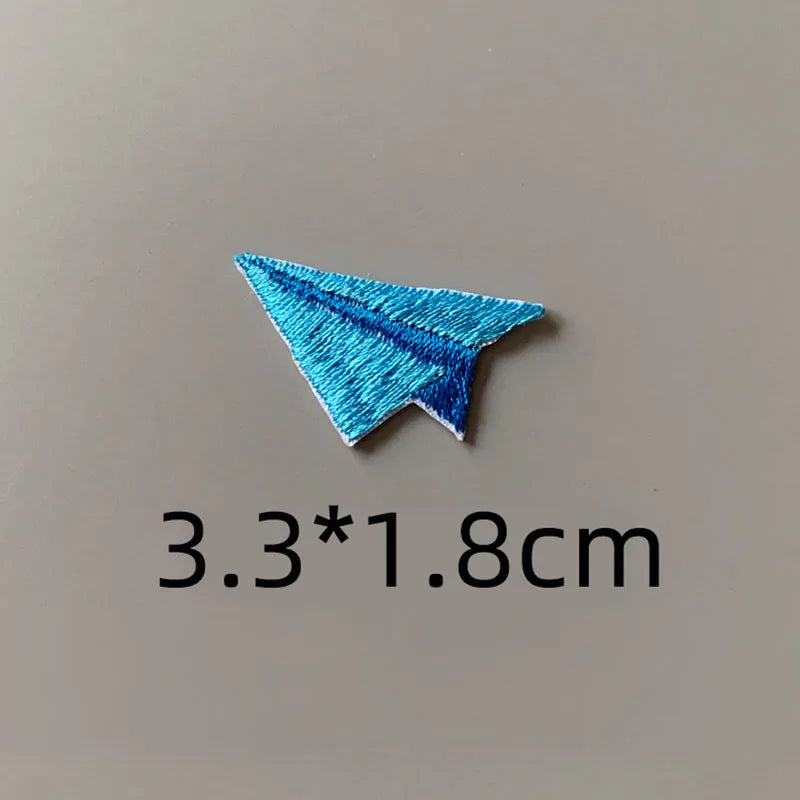 Paper Plane Embroidered Patch
