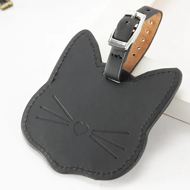 Cat Face Luggage Tag (5 Colours) - Ice Cream Cake