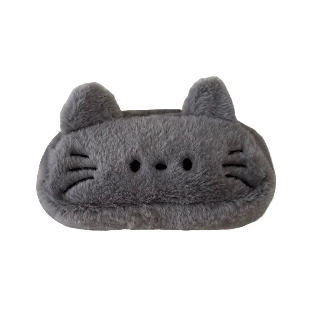 Kids Gift Funny Cat Cartoon Pencil Case Cute Kawaii Stationery Storage Bag Fluffy Large Capacity Cat Stationer Bag Student Use - Ice Cream Cake
