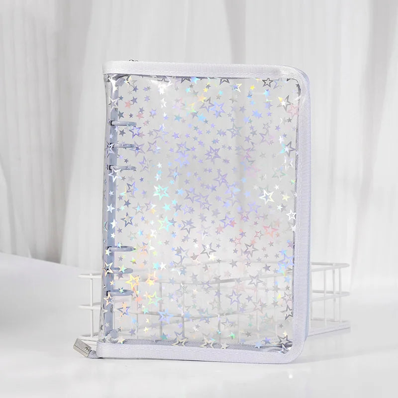 A5 Iridescent Star Ring Binder