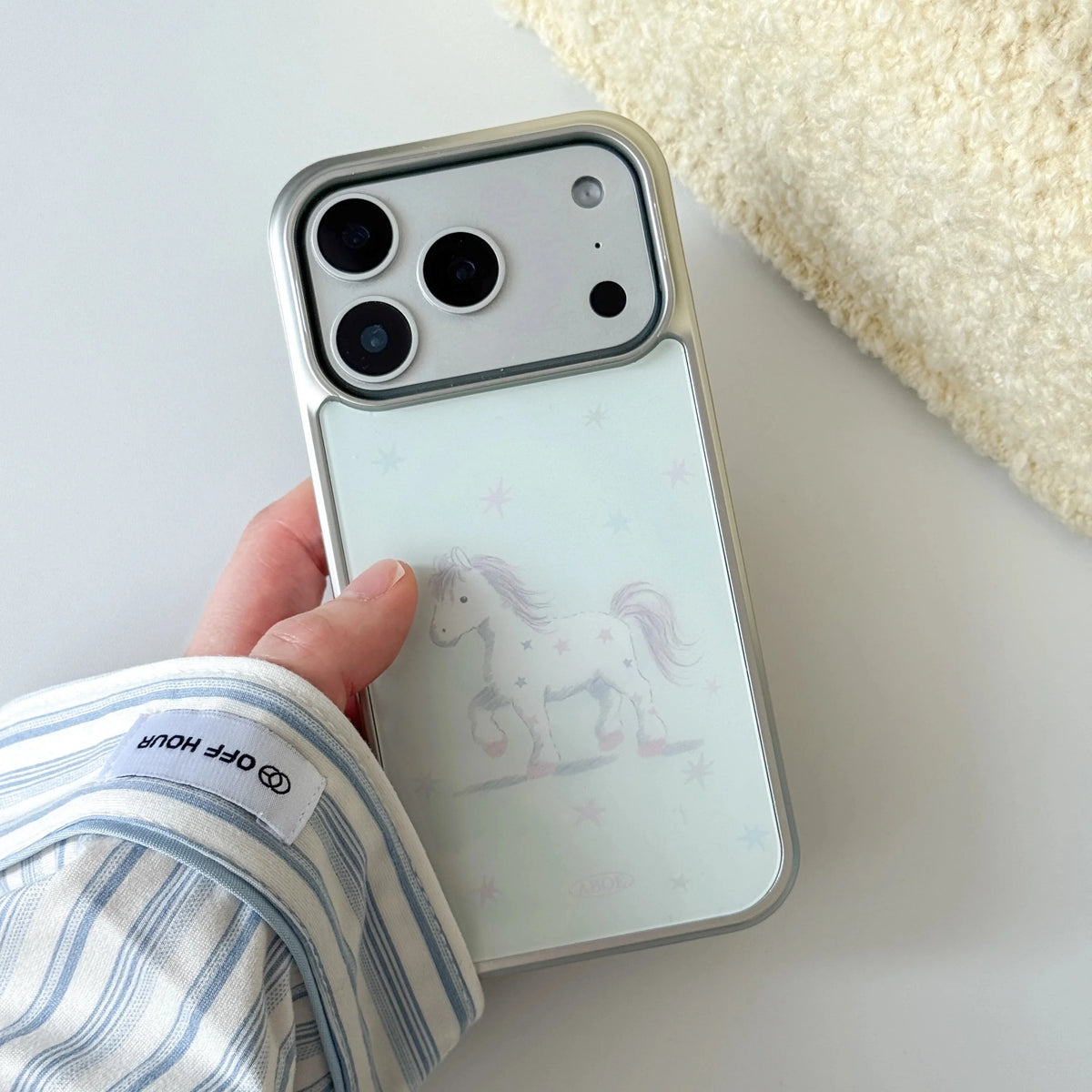 Minty Starry Pony iPhone Case