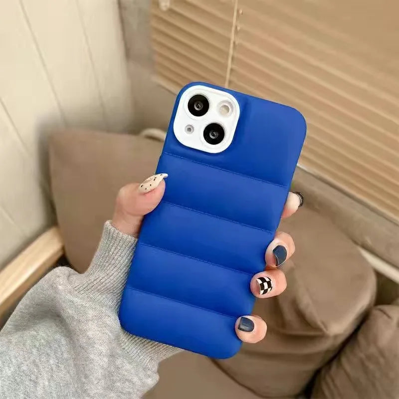 Puffer Coat Style iPhone Case