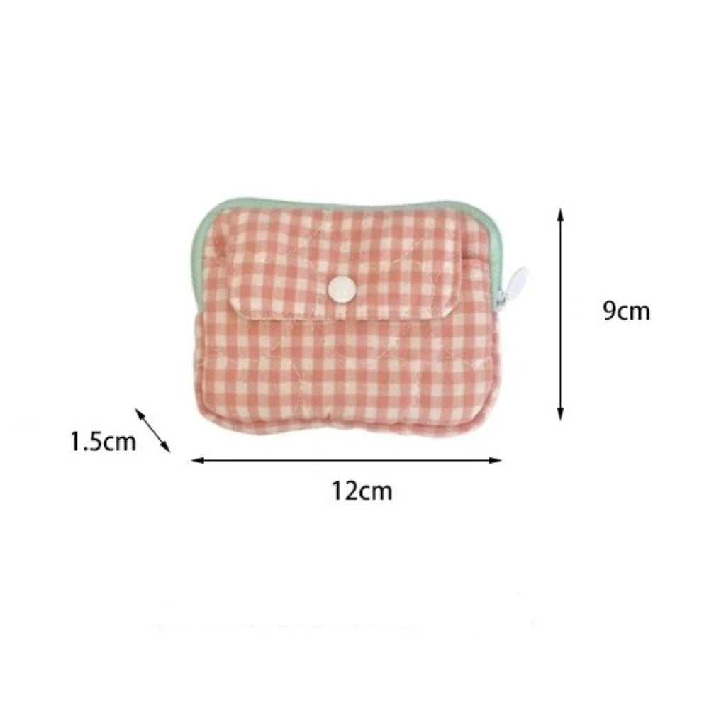 Mini Gingham Coin Purse
