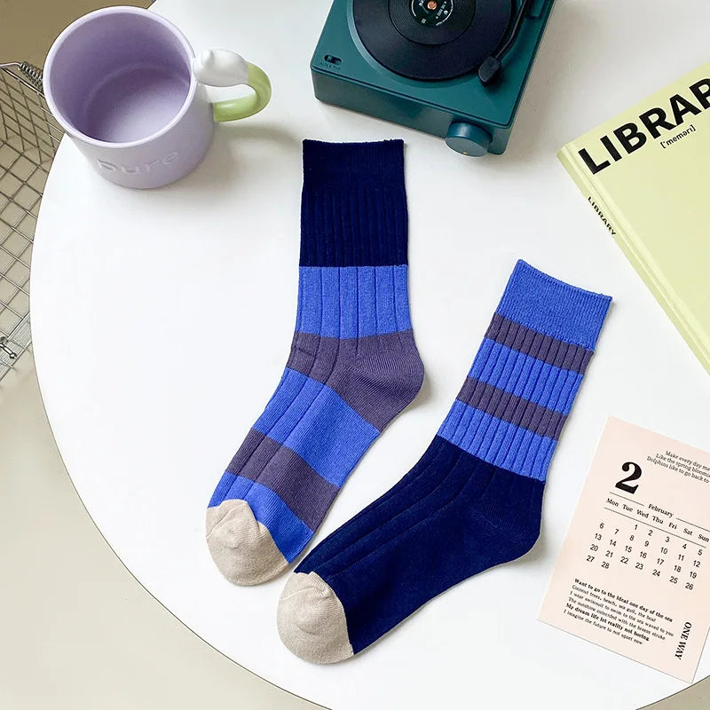 Ice Cream Stripe Crew Socks