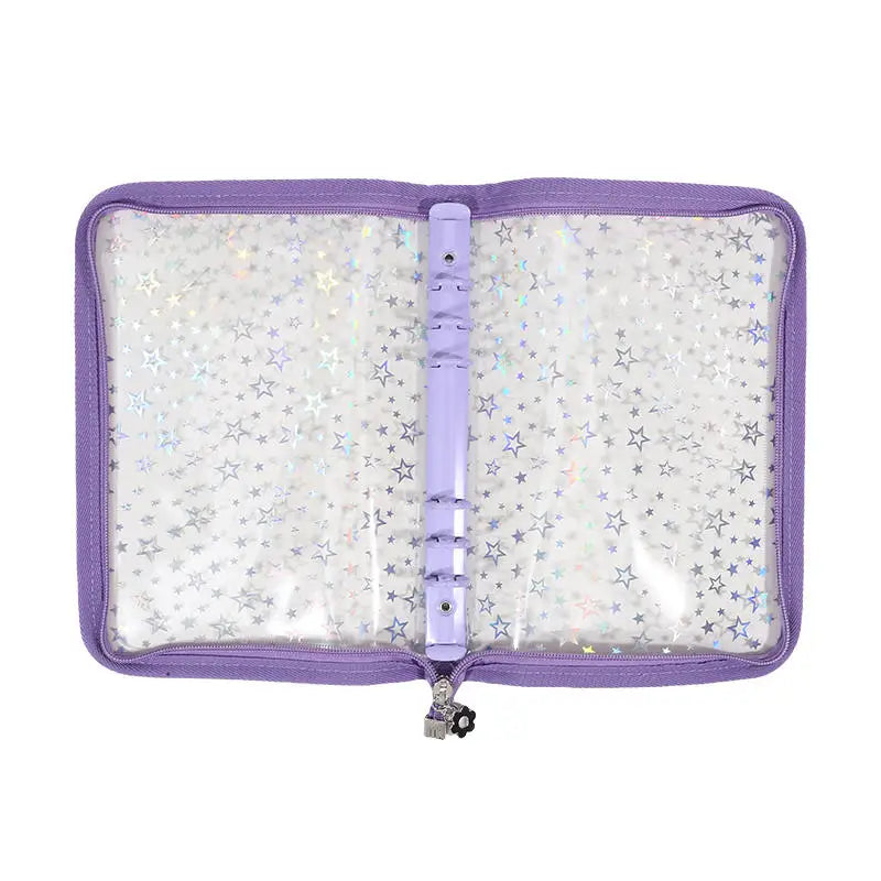 Star Glitter Photo Card Ring Binder