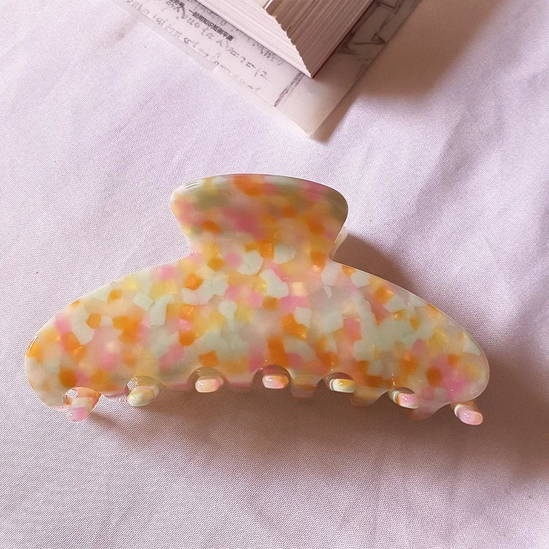 Rustic Pattern Hair Claw - Ice Cream Cake