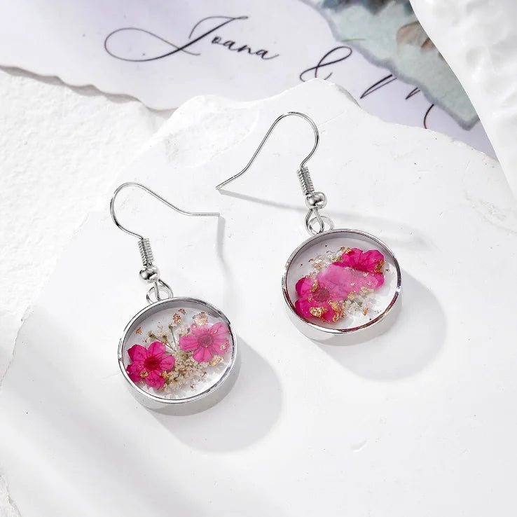 Dried Flower Charm Jewelry