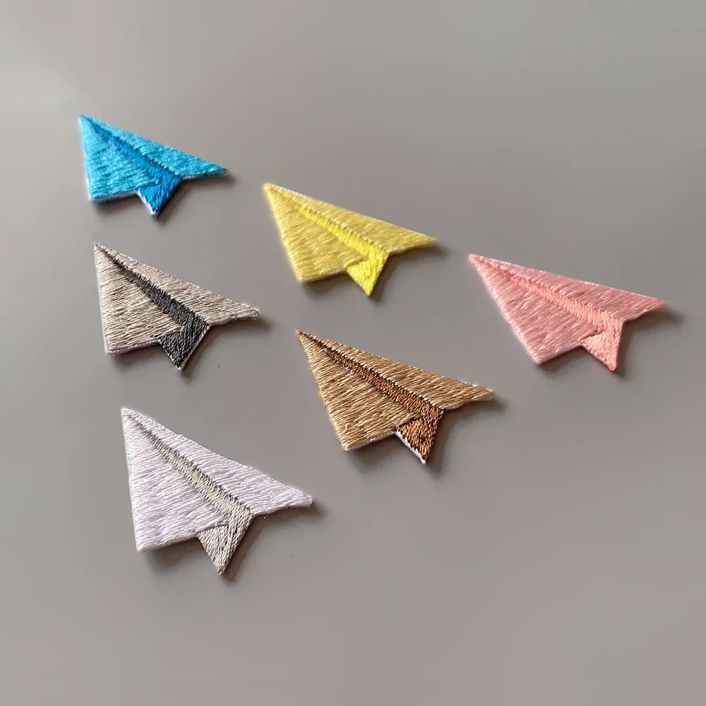 Paper Plane Embroidered Patch