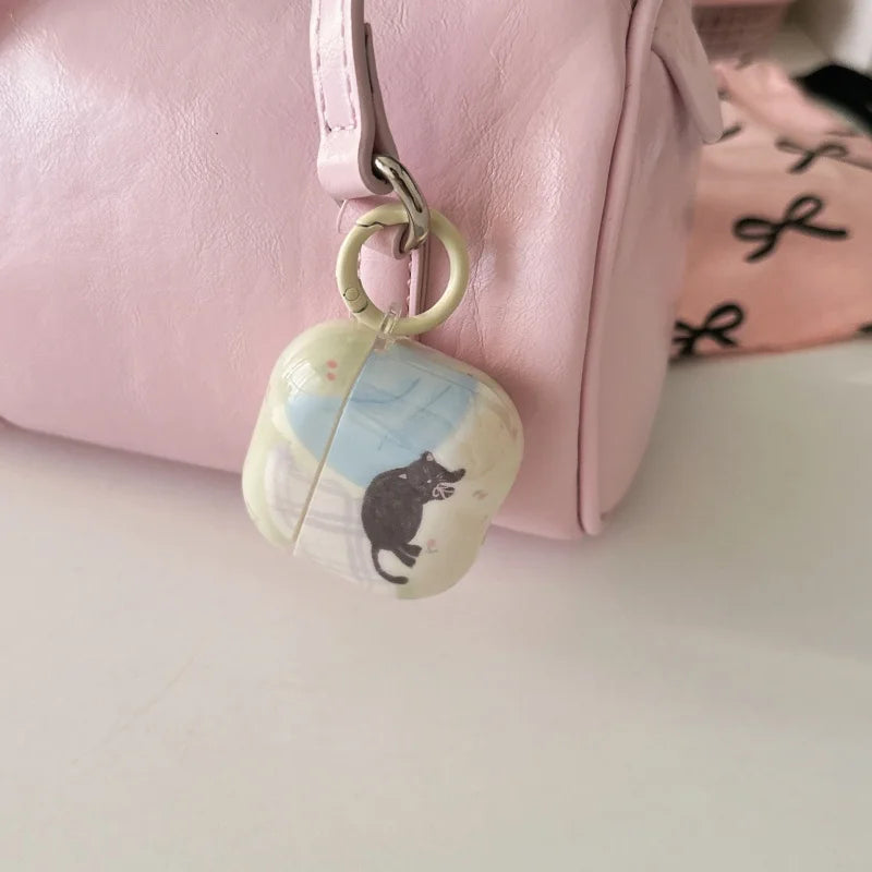Lazy Cat AirPods Charger Case Cover