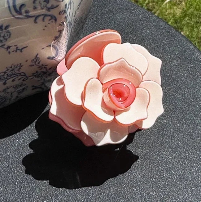 Camellia Hair Claw - Ice Cream Cake