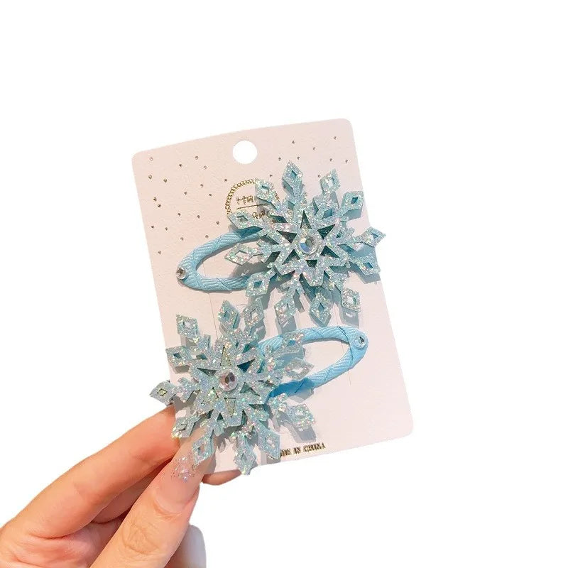 Snowflake Hair Clip Sets