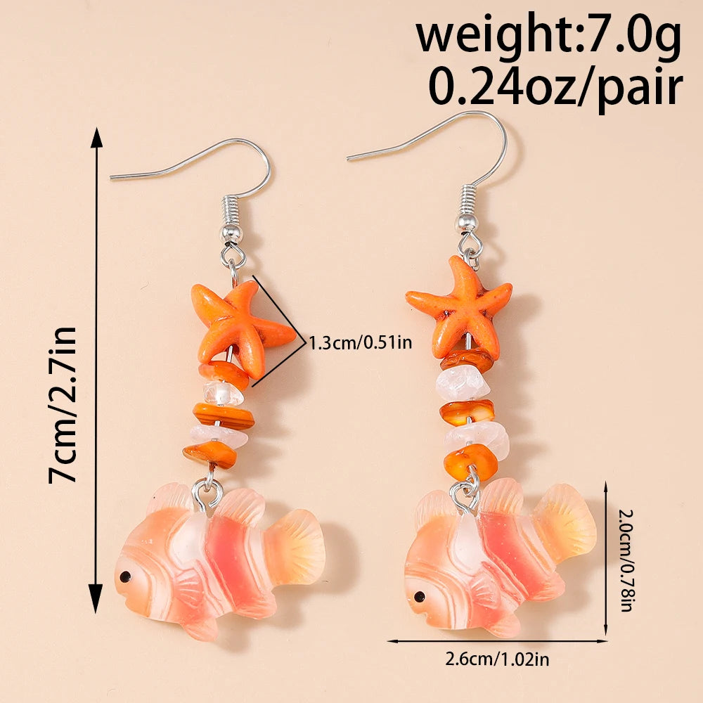 Clownfish Earrings and Necklaces