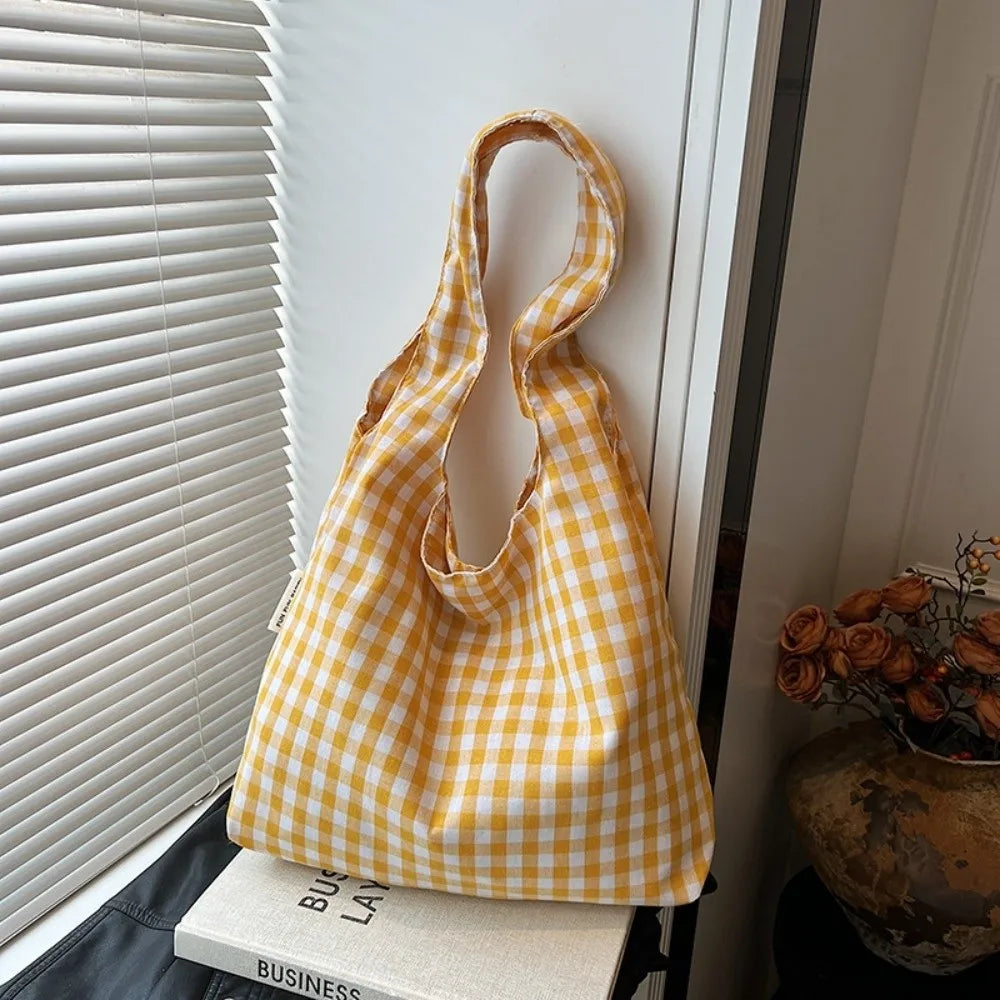 Gingham Tote Bag (4 Colours) - Ice Cream Cake