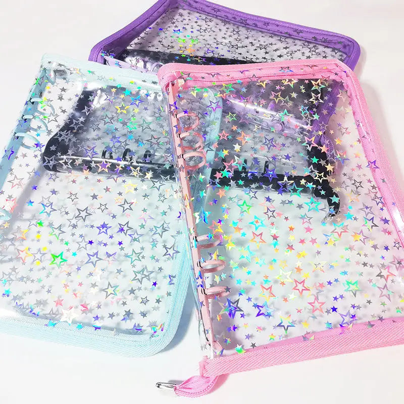 Star Glitter Photo Card Ring Binder