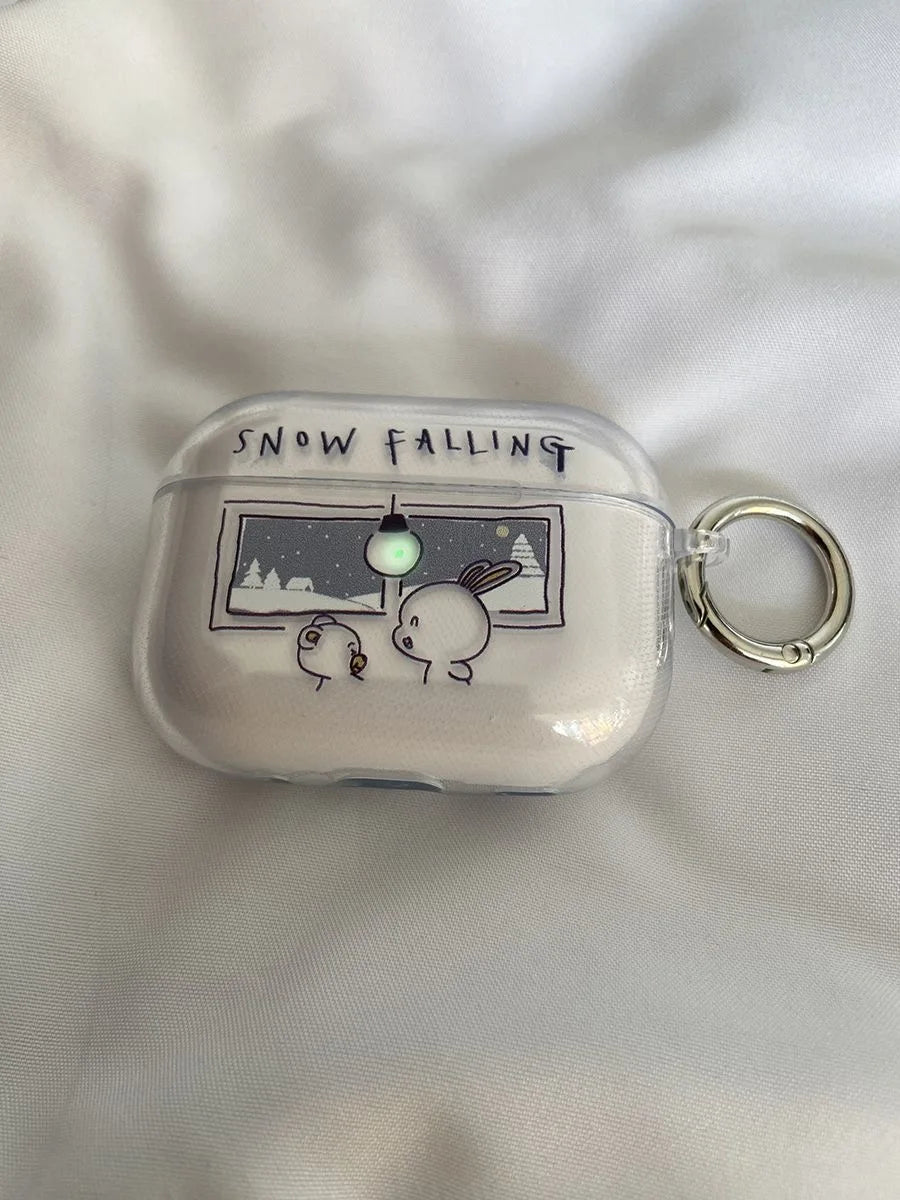 Falling Snow AirPods Charger Case