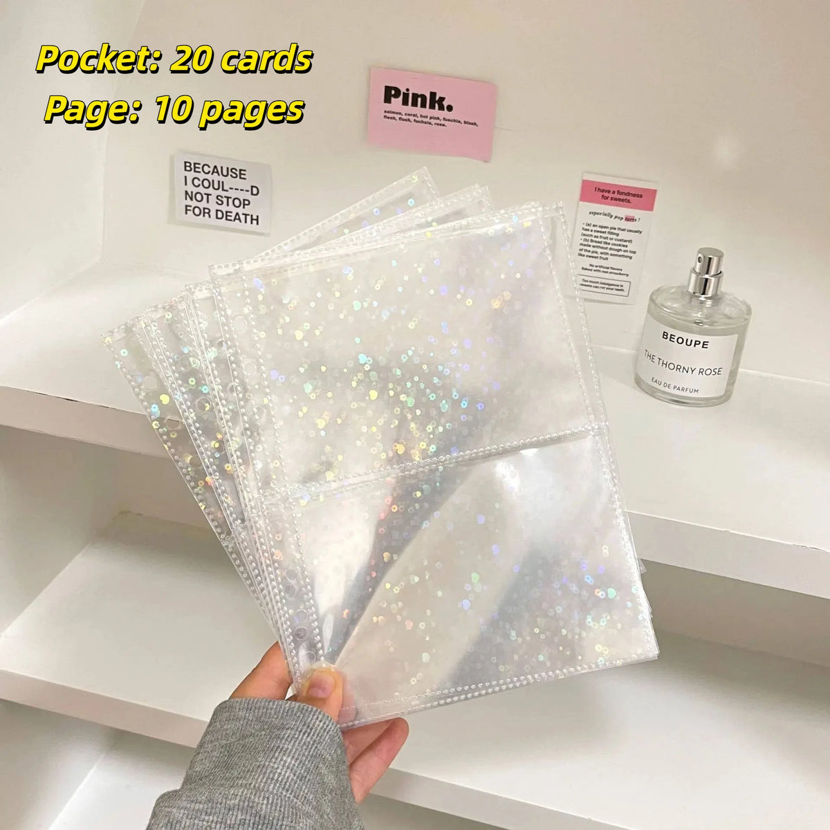 Trading Card Insert Sleeve Planner Page Sets (Set of 10 Sheets)