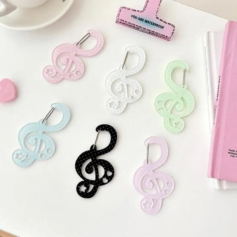 Polka Dot Musical Note Clip