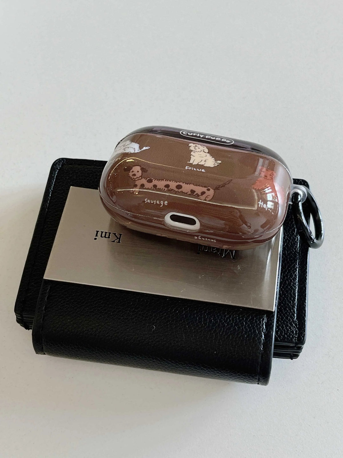 Curly Puppy AirPods Charger Case Cover