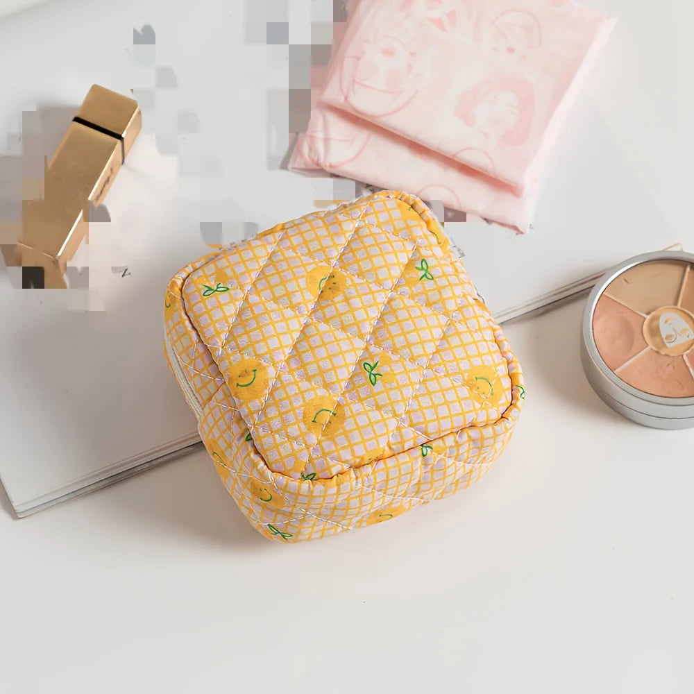 Colourful Quilted Pads Pouch (5 Designs) - Ice Cream Cake