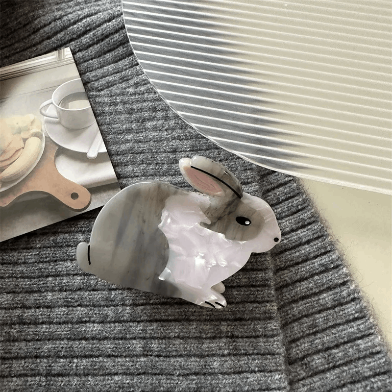 Baby Bunny Acrylic Claw Clip