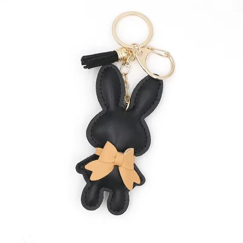 Cute Bunny Bag Charm Keychain - Small Rabbit Purse Pendant, DIY Doll Accessories for Handbags Backpacks Gifts for Girls Wome - Ice Cream Cake