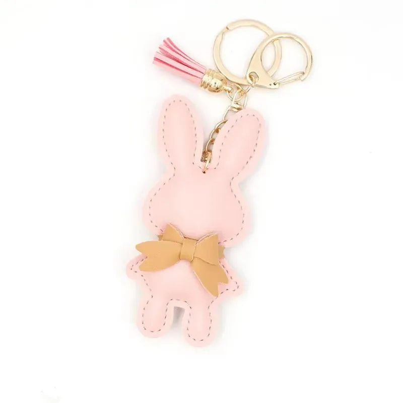 Cute Bunny Bag Charm Keychain - Small Rabbit Purse Pendant, DIY Doll Accessories for Handbags Backpacks Gifts for Girls Wome - Ice Cream Cake