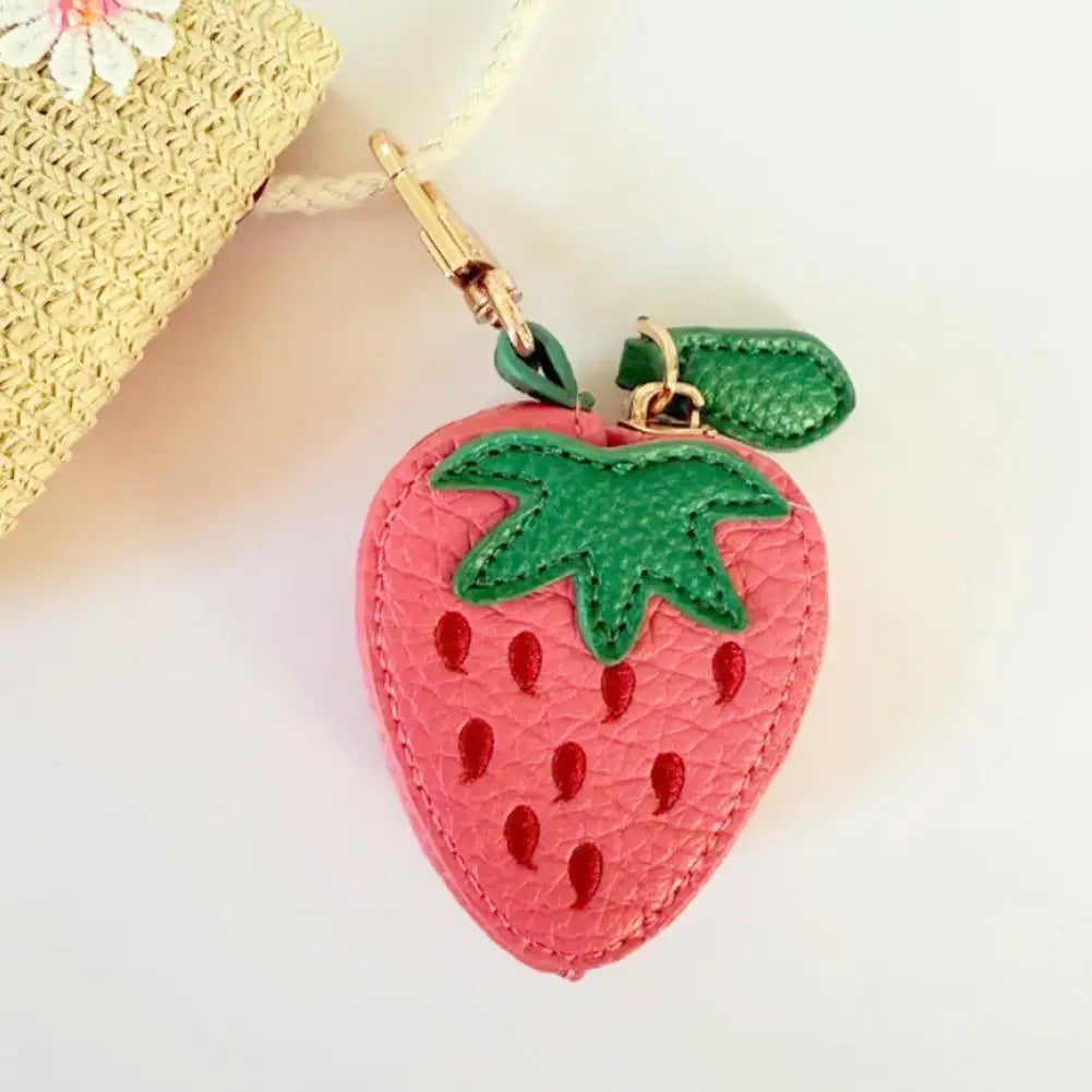 Fruity Clip-On Zipper Pouch Keychain