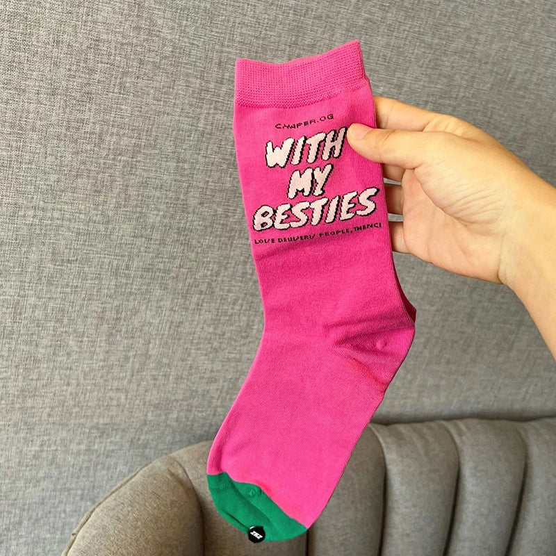 Bunny Time Crew Socks - Ice Cream Cake