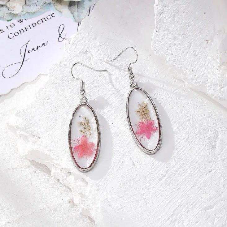 Dried Flower Charm Jewelry