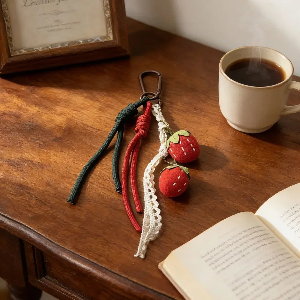 Cottagecore Cartoon Charm Keychain Strap