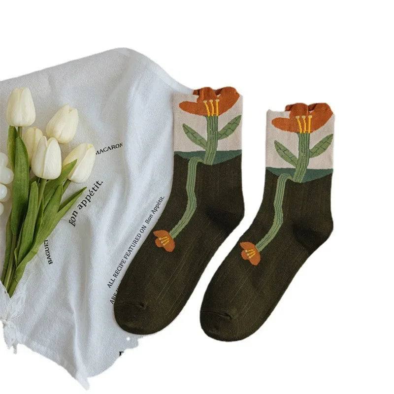 Flower Power Crew Socks