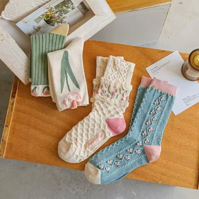 Flower Power Crew Socks