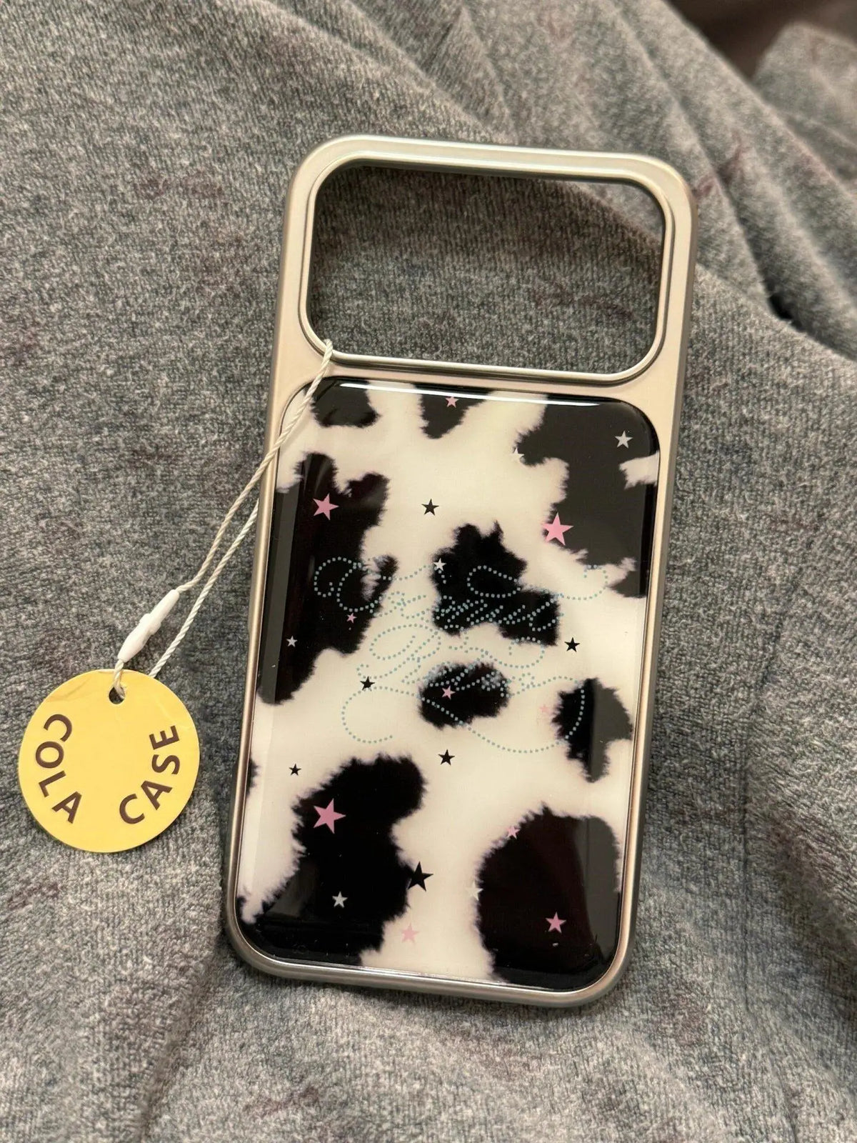 Starry Cow Pattern iPhone Case