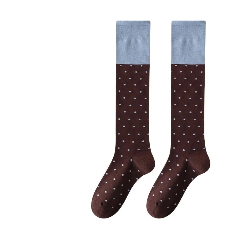 Polka Dot Colourblock Socks