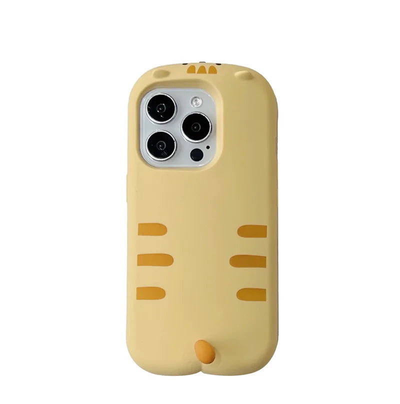 Cartoon Papa Cat cute soft shell for iPhone 17 16 15PROMAX 14 13Pro phone case shockproof for iPhone 17air 15 16Pro - Ice Cream Cake