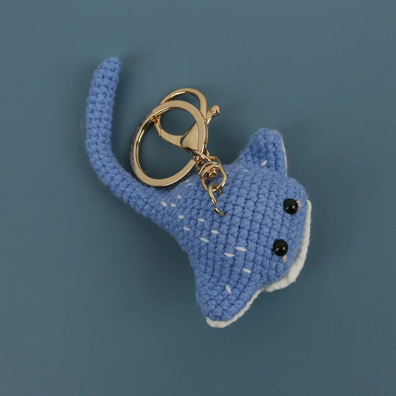 Handmade Crochet Ocean Friends Keychain Charm
