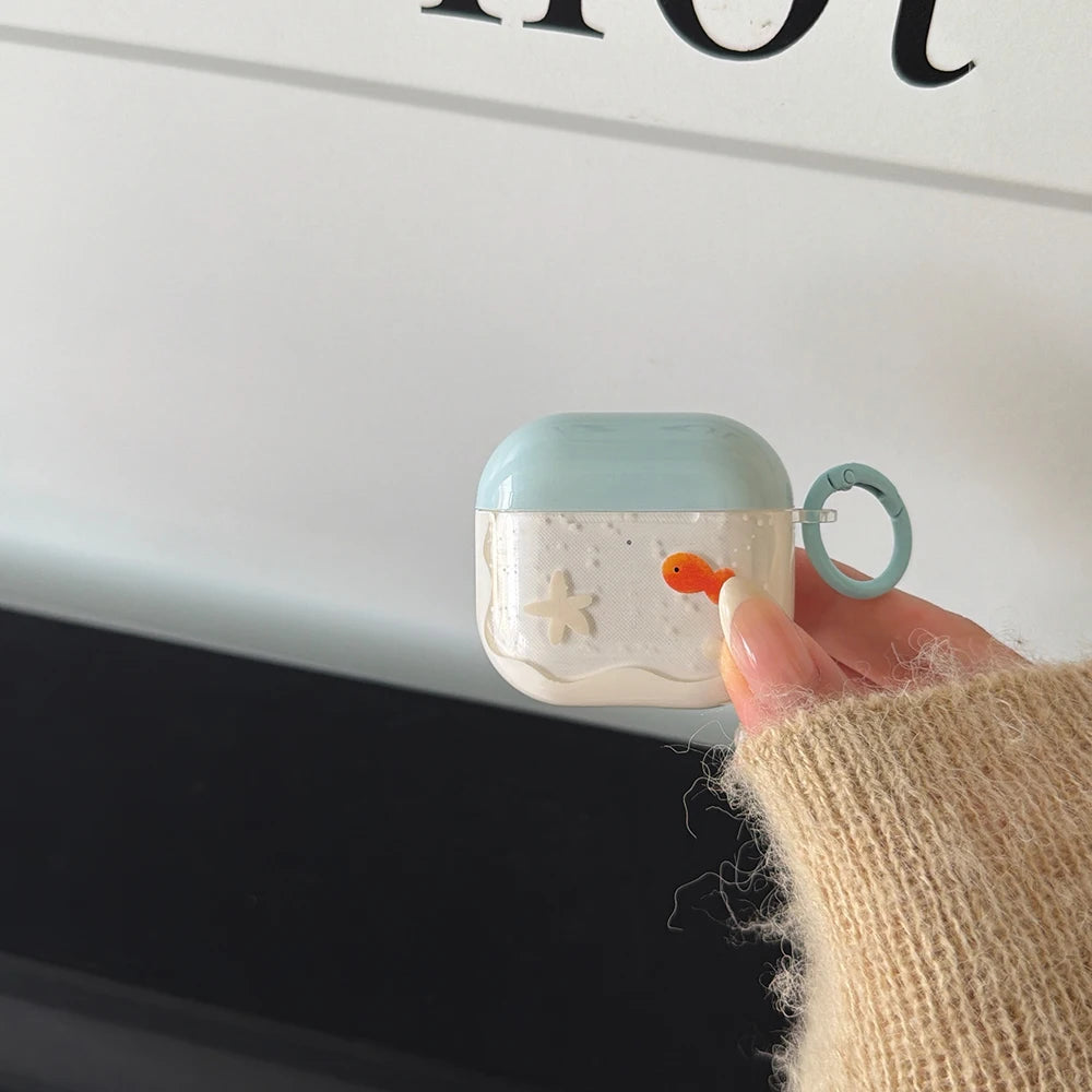 Goldfish Clip-On AirPods Charger Case Cover